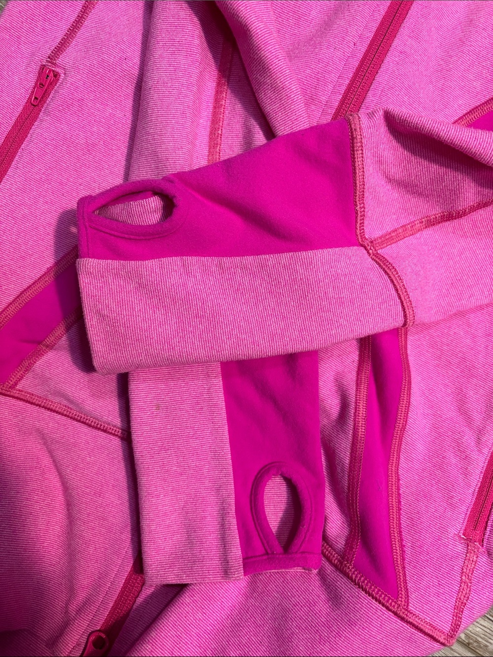lululemon athletica Bright Pink Hooded Zip Define Jacket - Picture 4 of 9